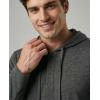 image:imageReal Essentials 3 Pack Mens Cotton Henley Pullover Hoodie Lightweight Casual Long Sleeve Hooded Sweatshirt Big amp TallBlack  Charcoal  Blue