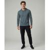 image:imageReal Essentials 3 Pack Mens Cotton Henley Pullover Hoodie Lightweight Casual Long Sleeve Hooded Sweatshirt Big amp TallBlack  Charcoal  Stormy Weather