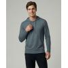 image:imageReal Essentials 3 Pack Mens Cotton Henley Pullover Hoodie Lightweight Casual Long Sleeve Hooded Sweatshirt Big amp TallBlack  Charcoal  Stormy Weather