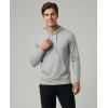 image:imageReal Essentials 3 Pack Mens Cotton Henley Pullover Hoodie Lightweight Casual Long Sleeve Hooded Sweatshirt Big amp TallBlack  Quite Shade  Grey
