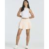 image:imageReal Essentials 3 Pack Womens 14 Layered Ruffle Flowy Tennis Golf Skorts Pockets Pleated Mini Skirt Athletic Liner ShortsSet 4