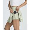 image:imageReal Essentials 3 Pack Womens 14 Layered Ruffle Flowy Tennis Golf Skorts Pockets Pleated Mini Skirt Athletic Liner ShortsSet 4