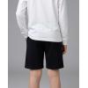 image:imageReal Essentials 4 Pack Boys Cotton French Terry Shorts with Pockets for Kids Teens Youth  Sleep Casual Lounge 418Set 1