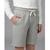 image:imageReal Essentials 4 Pack Boys Cotton French Terry Shorts with Pockets for Kids Teens Youth  Sleep Casual Lounge 418Set 1