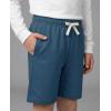 image:imageReal Essentials 4 Pack Boys Cotton French Terry Shorts with Pockets for Kids Teens Youth  Sleep Casual Lounge 418Set 2