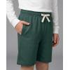 image:imageReal Essentials 4 Pack Boys Cotton French Terry Shorts with Pockets for Kids Teens Youth  Sleep Casual Lounge 418Set 5