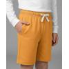 image:imageReal Essentials 4 Pack Boys Cotton French Terry Shorts with Pockets for Kids Teens Youth  Sleep Casual Lounge 418Set 7