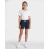 image:imageReal Essentials 4 Pack Girls French Terry Lounge Shorts  Ultra Soft PullOn Gym Camp Sports amp Everyday ShortsSet 1