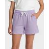 image:imageReal Essentials 4 Pack Girls French Terry Lounge Shorts  Ultra Soft PullOn Gym Camp Sports amp Everyday ShortsSet 7