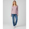 image:imageReal Essentials 4 Pack Womens Cotton Long Sleeve VNeck TShirts  Soft Casual Lounge Tee Tops Available in PlusSet 2