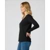 image:imageReal Essentials 4 Pack Womens Cotton Long Sleeve VNeck TShirts  Soft Casual Lounge Tee Tops Available in PlusSet 2