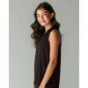 image:imageReal Essentials 5 Pack Girls Breeze Tech Tank Tops  MoistureWicking Sports Dance amp Athletic Workout Sleeveless ShirtsSet 4
