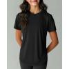 image:imageReal Essentials 5 Pack Girls Short Sleeve Breeze Tech Athletic Shirts  MoistureWicking Sports Gym Workout amp Dance TeesSet 7