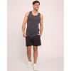 image:imageReal Essentials 5 Pack Mens DryFit Muscle Tank Top Sleeveless Shirts Workout Tees Athletic Gym Big amp Tall AvailableSet 5