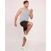 image:imageReal Essentials 5 Pack Mens DryFit Muscle Tank Top Sleeveless Shirts Workout Tees Athletic Gym Big amp Tall AvailableSet 8