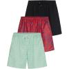 image:imageReal Essentials 3 Pack Mens QuickDry 7 Swim Trunks with Lining Board Shorts for Beach Available in Big amp TallSet 2