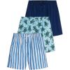 image:imageReal Essentials 3 Pack Mens QuickDry 7 Swim Trunks with Lining Board Shorts for Beach Available in Big amp TallSet 5