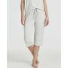 image:imageReal Essentials 2 Pack Womens Tank Top amp Capri Pajama Set  SuperSoft Sleeveless Summer Loungewear PlusSet 3