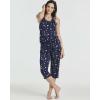 image:imageReal Essentials 2 Pack Womens Tank Top amp Capri Pajama Set  SuperSoft Sleeveless Summer Loungewear PlusSet 7
