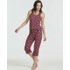 image:imageReal Essentials 2 Pack Womens Tank Top amp Capri Pajama Set  SuperSoft Sleeveless Summer Loungewear PlusSet 7