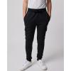 image:imageReal Essentials 3 Pack Boys Cotton Fleece Cargo Joggers Athletic Sweatpants  Kids Casual Sports Pants Pockets Ages 616Set 1