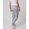 image:imageReal Essentials 3 Pack Boys Cotton Fleece Cargo Joggers Athletic Sweatpants  Kids Casual Sports Pants Pockets Ages 616Set 4