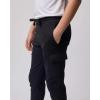 image:imageReal Essentials 3 Pack Boys Cotton Fleece Cargo Joggers Athletic Sweatpants  Kids Casual Sports Pants Pockets Ages 616Set 5