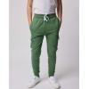 image:imageReal Essentials 3 Pack Boys Cotton Fleece Cargo Joggers Athletic Sweatpants  Kids Casual Sports Pants Pockets Ages 616Set 7