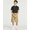 image:imageReal Essentials 3 Pack Boys Short Sleeve Jersey Cotton Polo Shirt  Uniform Youth Dress Shirt Ages 418Set 2