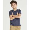 image:imageReal Essentials 3 Pack Boys Short Sleeve Jersey Cotton Polo Shirt  Uniform Youth Dress Shirt Ages 418Set 5