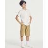 image:imageReal Essentials 3 Pack Boys Short Sleeve Jersey Cotton Polo Shirt  Uniform Youth Dress Shirt Ages 418Set 8