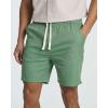image:imageReal Essentials 3 Pack Mens 7 Cotton Chino Golf Walking Shorts Elastic Waist Drawstring Back Pockets Casual Lounge HybridSet 1
