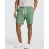 image:imageReal Essentials 3 Pack Mens 7 Cotton Chino Golf Walking Shorts Elastic Waist Drawstring Back Pockets Casual Lounge HybridSet 1