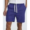 image:imageReal Essentials 3 Pack Mens 7 Cotton Chino Golf Walking Shorts Elastic Waist Drawstring Back Pockets Casual Lounge HybridSet 2