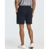 image:imageReal Essentials 3 Pack Mens 7 Cotton Chino Golf Walking Shorts Elastic Waist Drawstring Back Pockets Casual Lounge HybridSet 7