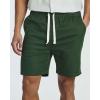 image:imageReal Essentials 3 Pack Mens 7 Cotton Chino Golf Walking Shorts Elastic Waist Drawstring Back Pockets Casual Lounge HybridSet 8