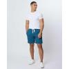 image:imageReal Essentials 3 Pack Mens Cotton 9 French Terry Casual Lounge Sweat Shorts with Pockets Available in Big amp TallSet 4