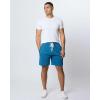 image:imageReal Essentials 3 Pack Mens Cotton 9 French Terry Casual Lounge Sweat Shorts with Pockets Available in Big amp TallSet 5
