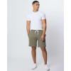image:imageReal Essentials 3 Pack Mens Cotton 9 French Terry Casual Lounge Sweat Shorts with Pockets Available in Big amp TallSet 6