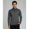 image:imageReal Essentials 3 Pack Mens Mesh Long Sleeve Athletic Quarter Zip Pullover  Outdoor UPF 50 Available in Big amp TallSet 5