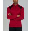 image:imageReal Essentials 3 Pack Mens Mesh Long Sleeve Athletic Quarter Zip Pullover  Outdoor UPF 50 Available in Big amp TallSet 8