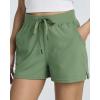 image:imageReal Essentials 3 Pack Womens Athletic Running Shorts  Hiking Gym Yoga Workout Casual Lounge with Pockets Plus AvailableSet 4