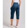 image:imageReal Essentials 3 Pack Womens Capri Open Bottom Sweatpants  Casual Lounge Athletic Workout Yoga Pants with Pockets PlusSet 1