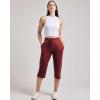 image:imageReal Essentials 3 Pack Womens Capri Open Bottom Sweatpants  Casual Lounge Athletic Workout Yoga Pants with Pockets PlusSet 1