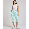 image:imageReal Essentials 3 Pack Womens Capri Open Bottom Sweatpants  Casual Lounge Athletic Workout Yoga Pants with Pockets PlusSet 5