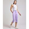 image:imageReal Essentials 3 Pack Womens Capri Open Bottom Sweatpants  Casual Lounge Athletic Workout Yoga Pants with Pockets PlusSet 5
