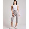image:imageReal Essentials 3 Pack Womens Capri Open Bottom Sweatpants  Casual Lounge Athletic Workout Yoga Pants with Pockets PlusSet 8