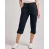image:imageReal Essentials 3 Pack Womens Capri Open Bottom Sweatpants  Casual Lounge Athletic Workout Yoga Pants with Pockets PlusSet 8