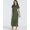 image:imageReal Essentials 3 Pack Womens Casual Short Sleeve Maxi TShirt Dress with Slit Available in Plus SizeSet 2