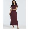 image:imageReal Essentials 3 Pack Womens Casual Short Sleeve Maxi TShirt Dress with Slit Available in Plus SizeSet 3